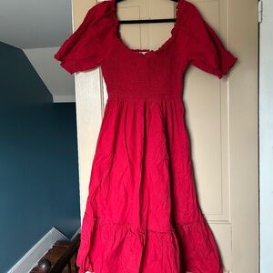 Hill House Louisa Dress red